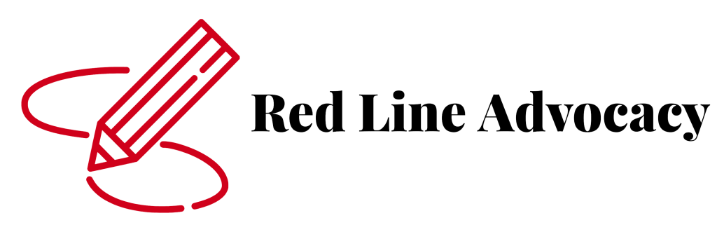 red line advocacy logo
